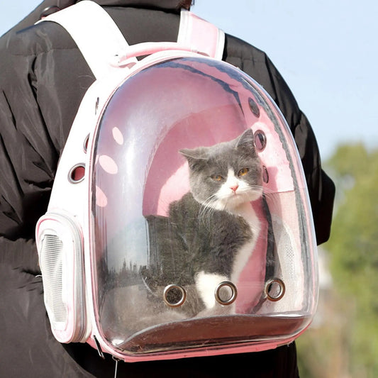 Outdoor Pet Backpack for Cats and Dogs, Portable and Breathable Carrier for Travel