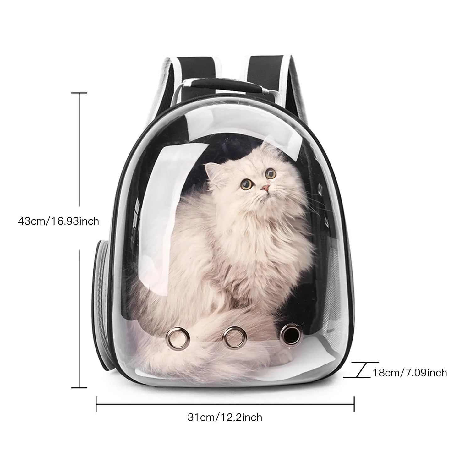 Outdoor Pet Backpack for Cats and Dogs, Portable and Breathable Carrier for Travel