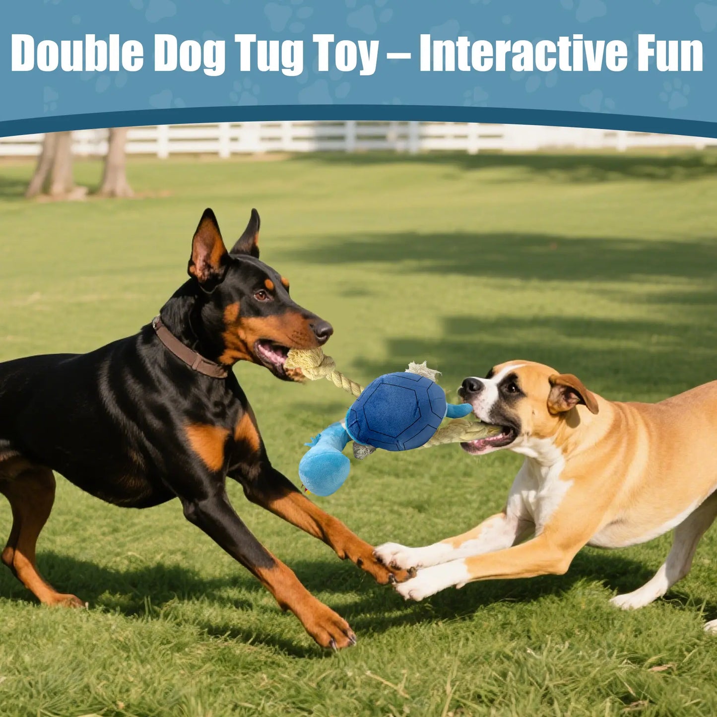 Interactive Plush Dog Toy - Squeaky Turtle with Rope Limbs for Boredom Relief