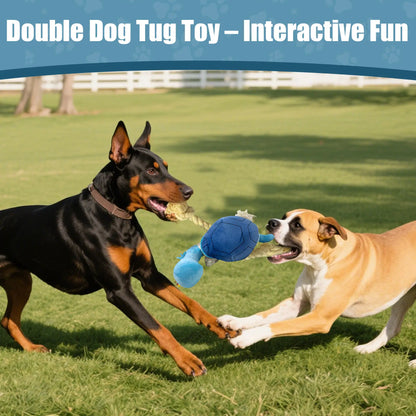 Interactive Plush Dog Toy - Squeaky Turtle with Rope Limbs for Boredom Relief
